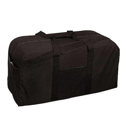 Rothco Canvas Jumbo Cargo Bag, Black, 8134-Black