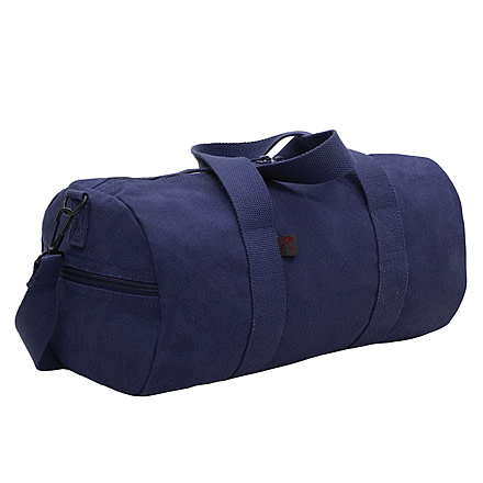 Rothco Canvas Shoulder Duffle Bags, 15in, Navy Blue, 22153-NavyBlue-15Inches