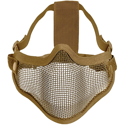Rothco Carbon Steel Half Face Mask, Coyote Brown, 85770-CoyoteBrown
