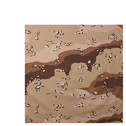 Rothco Classic Camo Bandana, 6-Color Desert Camo, 4139-6-ColorDesertCamo