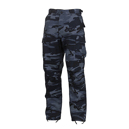 Rothco Color Camo Tactical BDU Pants - Mens, Extra Small, Midnight Blue Camo, 4712-MidnightBlueCamo-XS