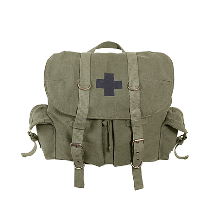 Rothco Compact Weekender Backpack With Cross, Olive Drab w/ Black Cross, 9535-OliveDrabwBlackCross