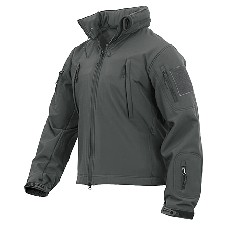 Rothco Concealed Carry Soft Shell Jacket - Men's, Gunmetal Grey, Large, 55785-GunmetalGrey-L