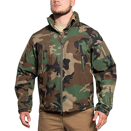 Rothco Concealed Carry Soft Shell Jacket, Woodland Camo, Extra Large, 55390-WoodlandCamo-XL