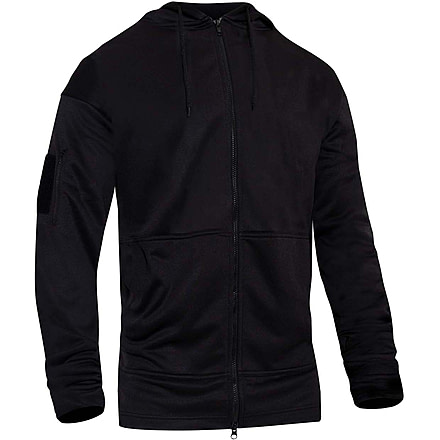 Rothco Concealed Carry Zippered Hoodie - Mens, Black, Small, 6071-S