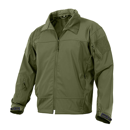 Rothco Covert Ops Light Weight Soft Shell Jacket, Olive Drab, Small, 5872-OliveDrab-S