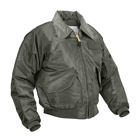 Rothco CWU-45P Flight Jacket, Sage Green, Small, 7520-SageGreen-S