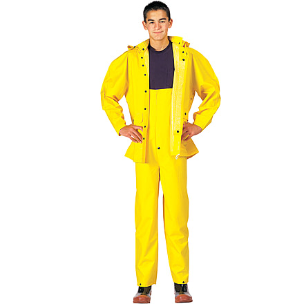 Rothco Deluxe Heavyweight PVC Rainsuit, Yellow, 2XL, 3621-109
