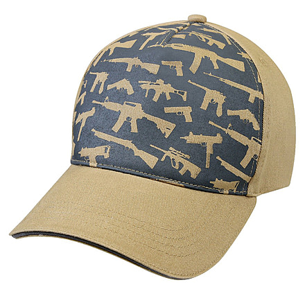Rothco Deluxe Khaki Guns Low Profile Cap, 9733