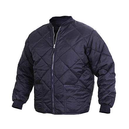 Rothco Diamond Nylon Quilted Flight Jacket, Navy Blue, M, 7160-NavyBlue-M