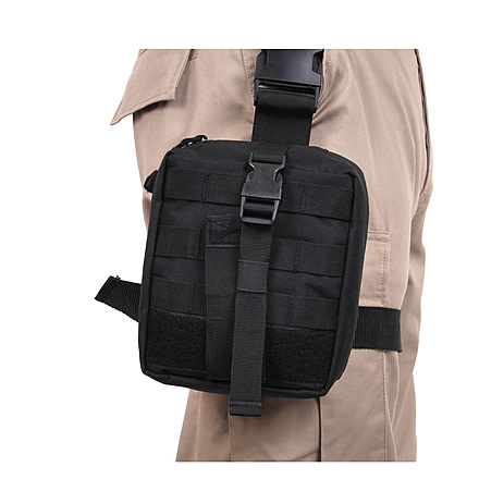 Rothco Drop Leg Medical Pouch, Black, 20755-Black