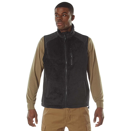 Rothco E.C.W.C.S. Fleece Vest, Black, Small, 613902039797