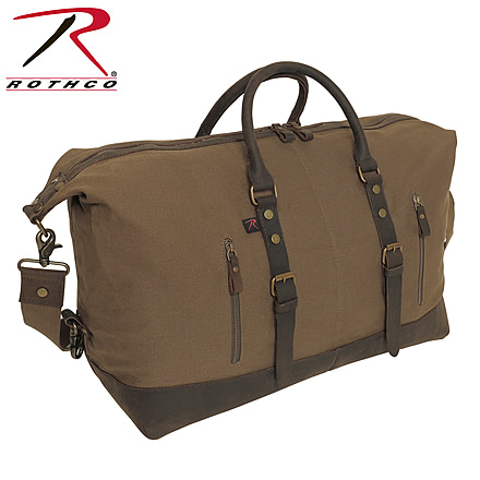 Rothco Extended Weekender Bag, Earth Brown, 9089-EarthBrown