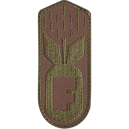 Rothco F-Bomb Patch w/Hook Back, Coyote Brown, 1868