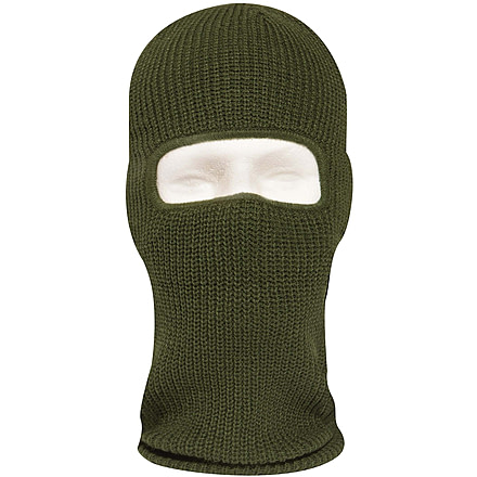 Rothco Fine Knit One Hole Facemask, Olive Drab, One Size, 25969-OliveDrab