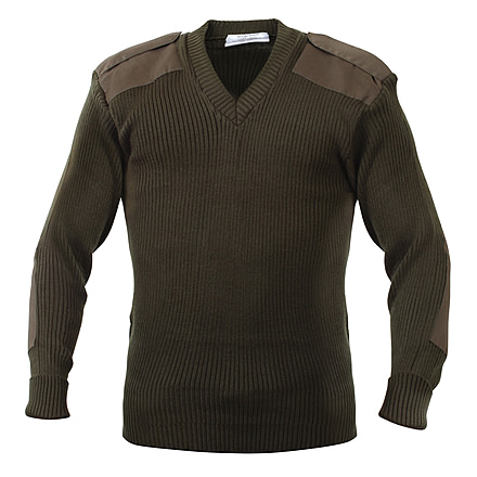 Rothco G.I. Style Acrylic V-Neck Sweater, Olive Drab, M, 6345-OliveDrab-M