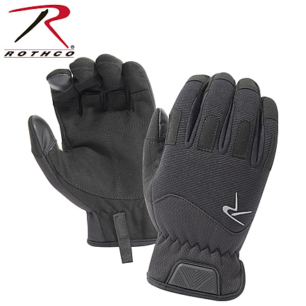 Rothco Rapid Fit Duty Gloves, Black, Extra Small, 34690-Black-XS
