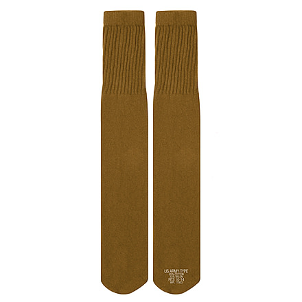 Rothco G.I. Style Tube Socks, Coyote Brown, 6126-CoyoteBrown