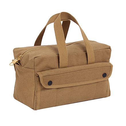 Rothco G.I. Type Mechanics Tool Bag With Brass Zipper, Coyote Brown, 91820-CoyoteBrown