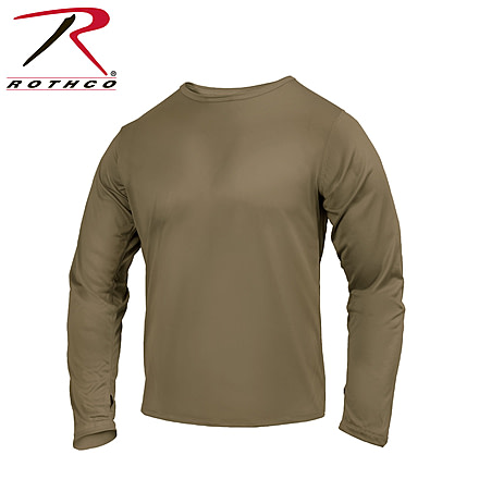 Rothco Gen III Silk Weight Underwear Top 271, AR 670-1 Coyote Brown, Extra Small, 3725-AR670-1CoyoteBrown-XS
