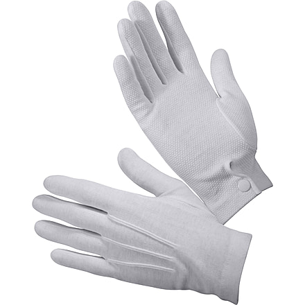 Rothco Gripper Dot Parade Gloves, White, M, 4411-Md