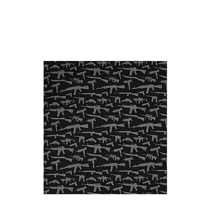 Rothco Gun Pattern Bandana, Black, 4099-Black