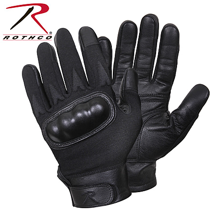 Rothco Hard Knuckle Cut and Fire Resistant Gloves, Black, Small, 2805-Black-S