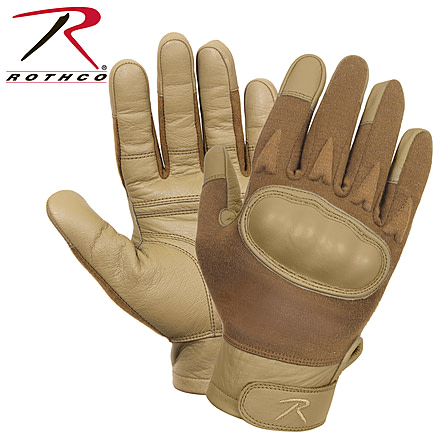 Rothco Hard Knuckle Cut and Fire Resistant Gloves, Coyote Brown, Small, 2807-CoyoteBrown-S