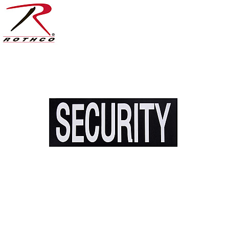 Rothco Security Hook Back Patch, Small, Black, 2859-S
