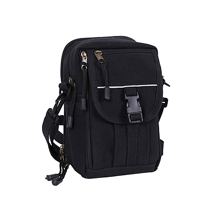 Rothco Heavyweight Canvas Classic Passport Travel Pouch, Black, 99146-Black