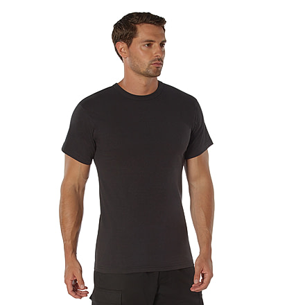 Rothco Heavyweight T-Shirt 5014, Black, M, 50175-Black-M