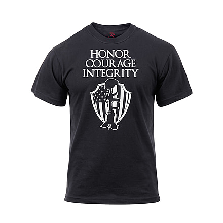 Rothco Honor Courage Integrity Athletic Fit T-Shirt, Small, 2913-S