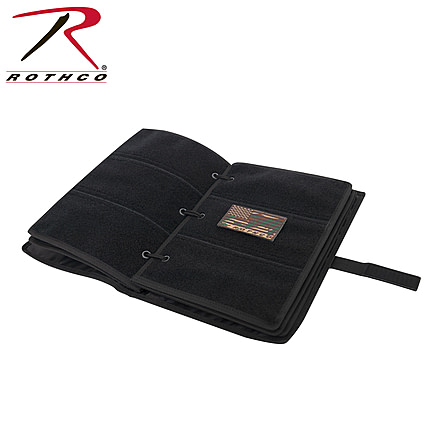 Rothco Hook &amp; Loop Patch Book, Black, 90211-Black