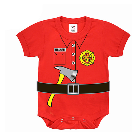 Rothco Infant Fireman One-piece, 3-6 Months, 67097-3-6Months