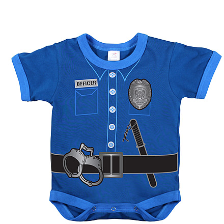 Rothco Infant One Piece / Police Uniform - Navy, 3-6 Months, 67099-3-6Months
