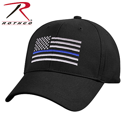 Rothco Kids Low Profile Thin Blue Line Flag Cap, 7692