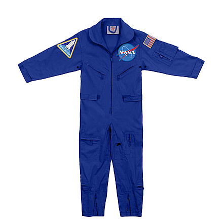 Rothco Kids NASA Flight Coveralls With Official NASA Patch, Extra Small, 7209-XS
