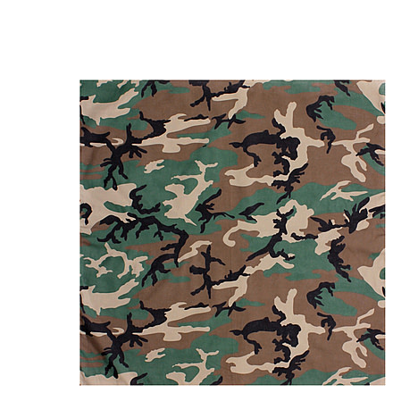 Rothco Large Camo Bandana, Woodland Camo, 4347-WoodlandCamo