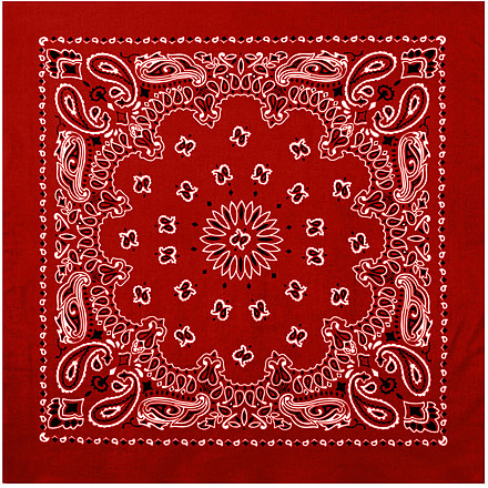Rothco Large Trainmen Bandanas 27 Inch, Red/White, 4349-RedWhite
