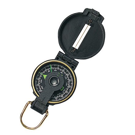 Rothco Lensatic Plastic Compass, Black, Plastic, 381-Black-Plastic