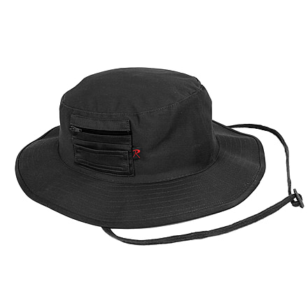 Rothco MA-1 Boonie Hat, Black, 7, 50551-Black-7