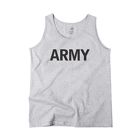 Rothco Military Physical Training Tank Top, Small, 60080-Army-S