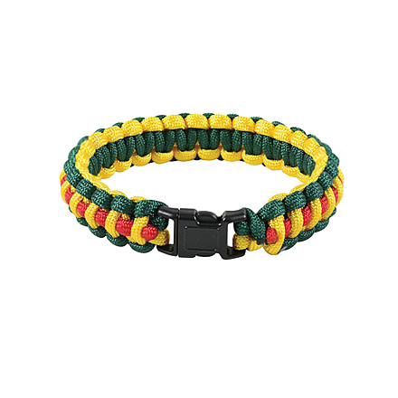 Rothco Multi-Colored Paracord Bracelet, Vietnam Pattern, 8, 941-VietnamPattern-8Inches