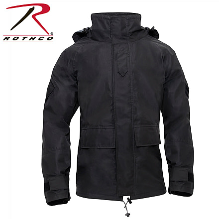 Rothco Tactical Hard Shell Waterproof Jacket - Men's, Black, Small, 10996-S