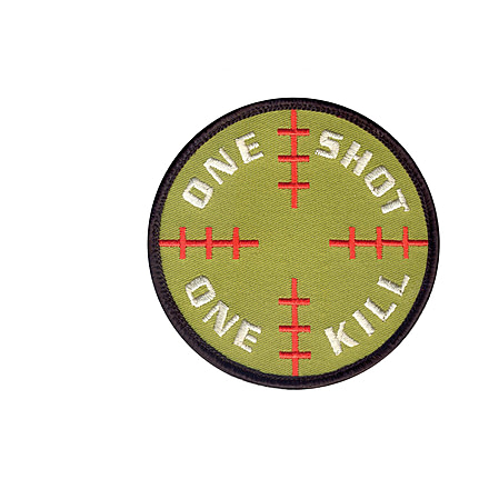 Rothco One Shot One Kill Morale Patch, 72186