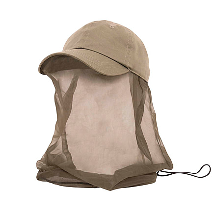 Rothco Operator Cap With Mosquito Net, Khaki, 3646-Khaki
