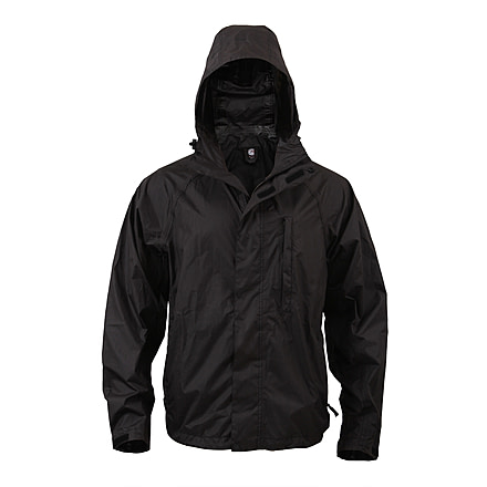 Rothco Packable Rain Jacket, Black, XL, 3754-Black-XL