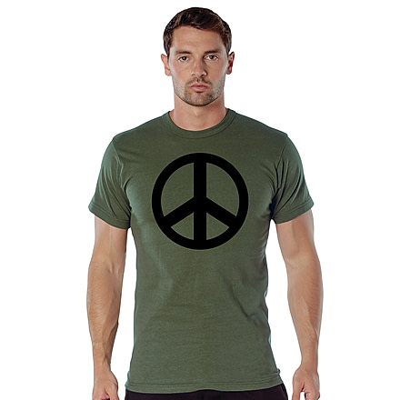 Rothco Peace T-Shirt - Men's, Olive Drab, 3XL, 60059-3XL