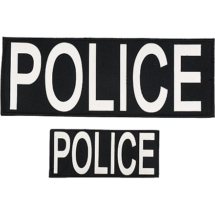 Rothco Police Patch Set of Two w/ Hook Back, 1910