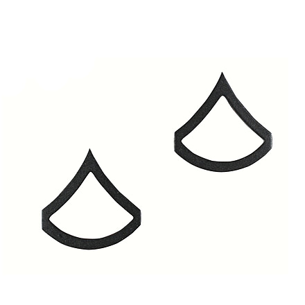 Rothco Private First Class Polished Insignia, Subdued, 1601-Subdued
